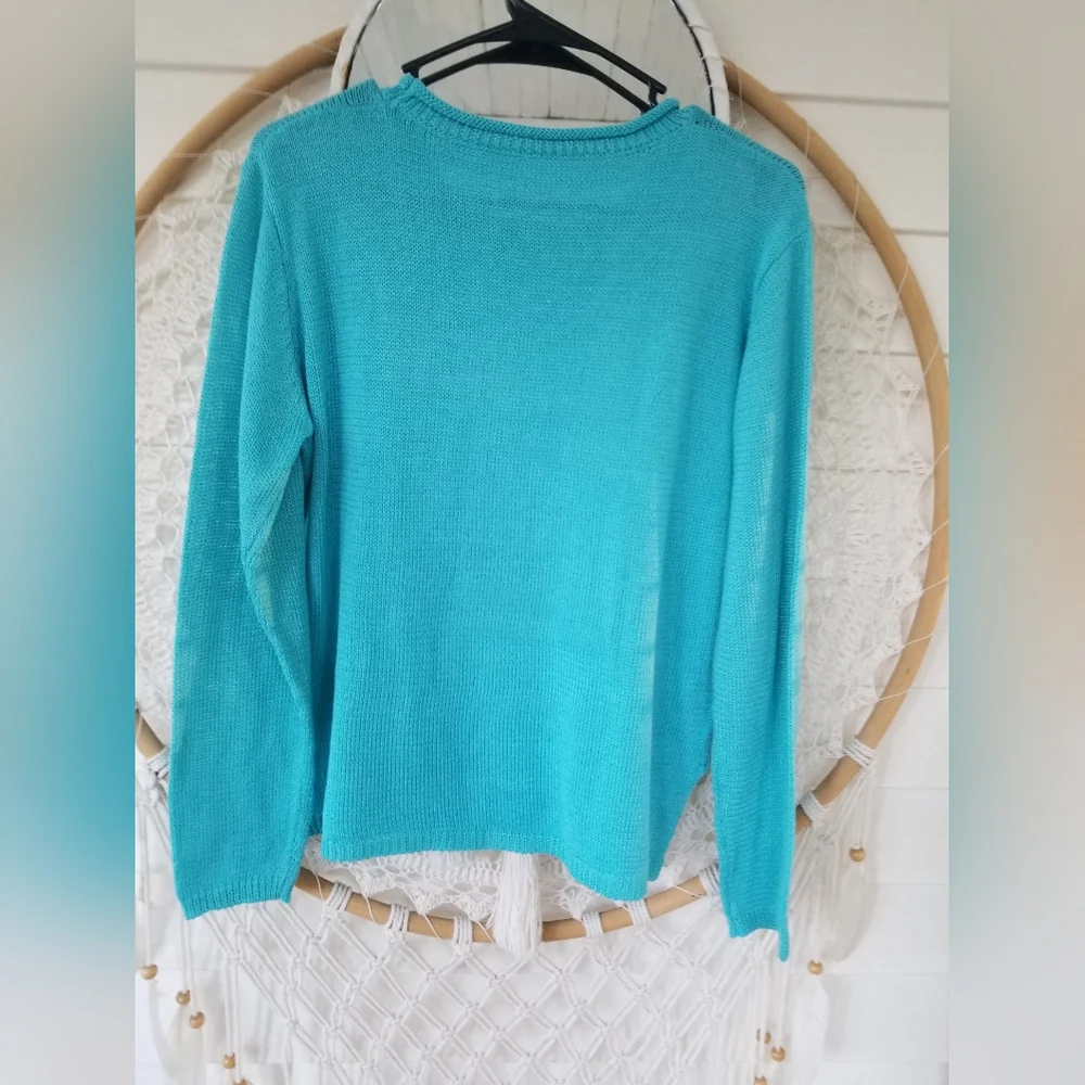 Bright Coffee Beach Repeat Top Size Juniors Medium - Picture 3 of 4